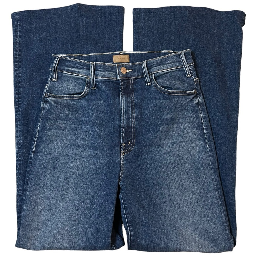 MOTHER
The Hustler Roller Sneak high-rise wide-leg jeans 28 - Picture 2 of 14